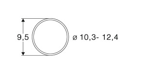 Roco 40074 - H0 Haftringsatz 10,3-12,4mm (10 Stück)